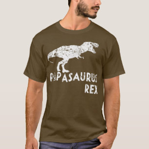 Mens Papasaurus Re Funny Cute Dinosaur Father's Da T-Shirt