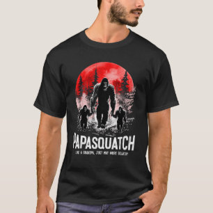 Mens Papasquatch Like A Grandpa Just Way More Squa T-Shirt