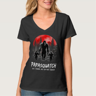 Mens Papasquatch Like A Grandpa Just Way More Squa T-Shirt