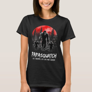 Mens Papasquatch Like A Grandpa Just Way More Squa T-Shirt