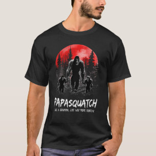 Mens Papasquatch Like A Grandpa Just Way More Squa T-Shirt