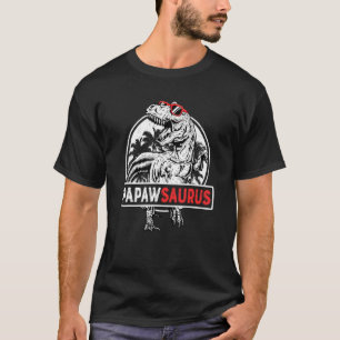 Mens Papawsaurus Rex Dinosaur Papaw Saurus Father' T-Shirt