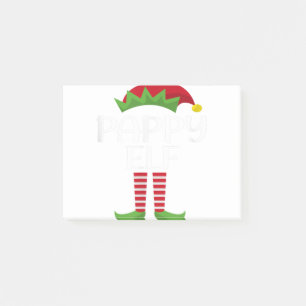 Mens Pappy Elf Family Matching Group Christmas Par Post-it Notes