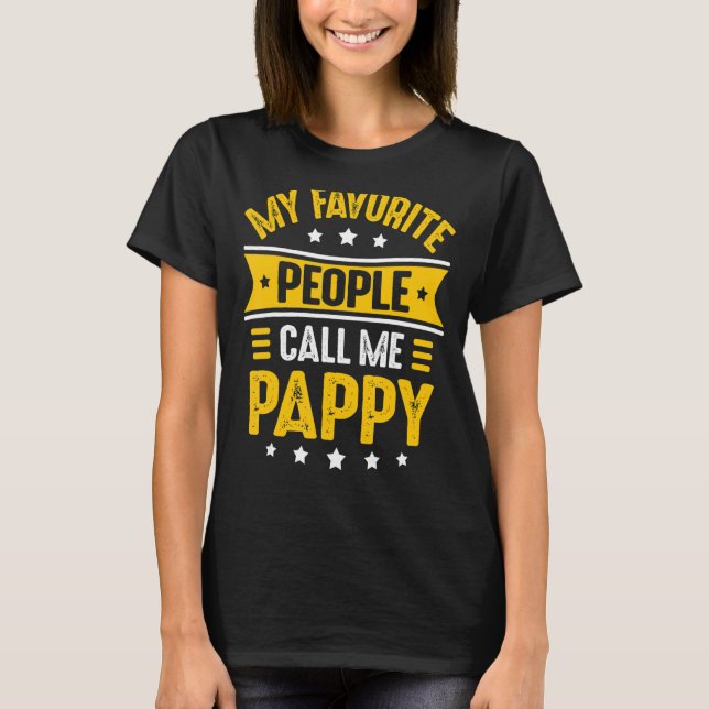 Mens Pappy  For Men My Favourite People Call Me Pa T-Shirt (Front)