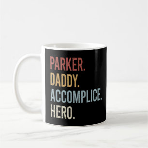 Mens Parker Daddy Accomplice Hero Retro Style Vint Coffee Mug