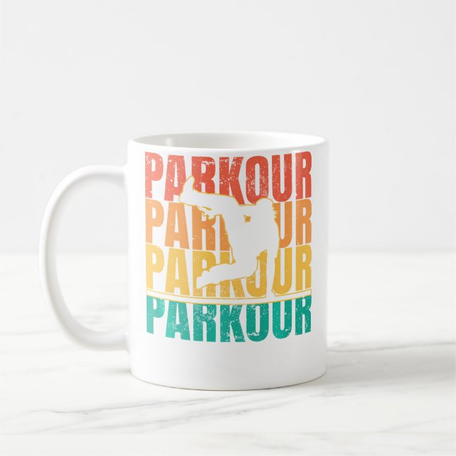 Mens Parkour Freerunning Coffee Mug (Left)