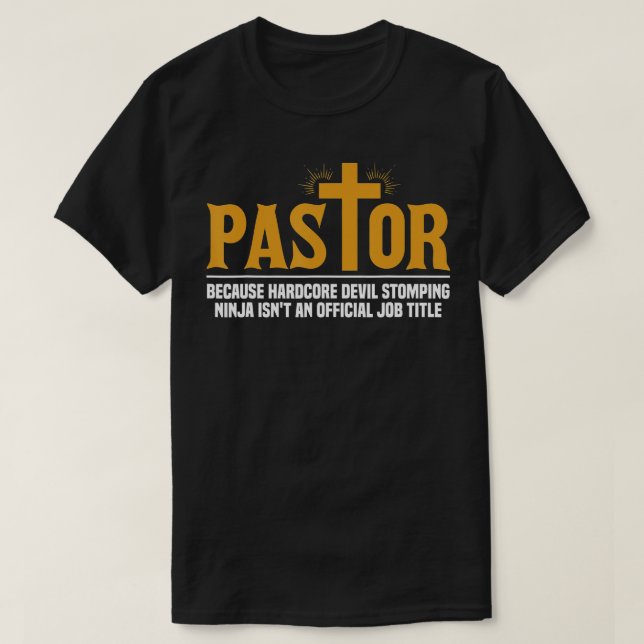 Mens Pastor Preacher Funny Pastor Sermon Pastor  T-Shirt (Design Front)