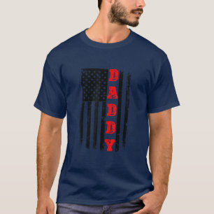 Mens Patriotic American Daddy Father Day - TShirt