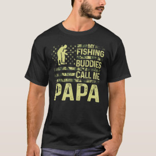 Mens Patriotic For Fishman My Fishing Buddies Call T-Shirt
