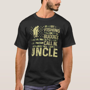 Mens Patriotic For Fishman My Fishing Buddies Call T-Shirt