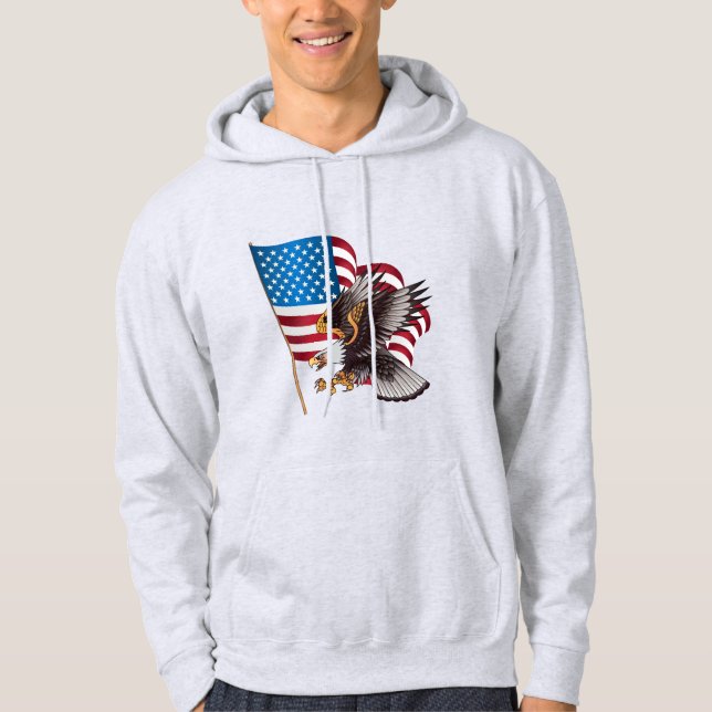 Men's Patriotic Hoodie (Front)