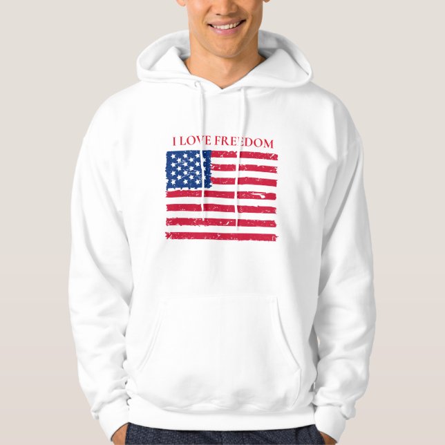 Men's Patriotic Hoodie (Front)