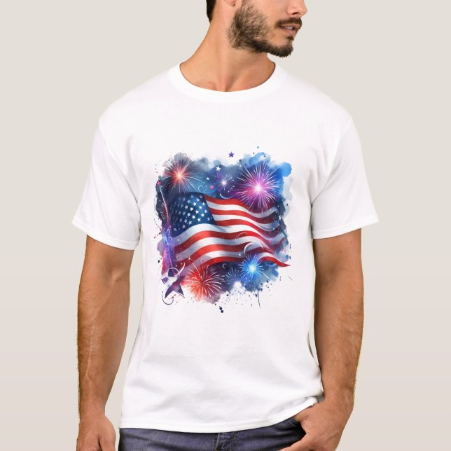 Men's Patriotic T-Shirt (Front)