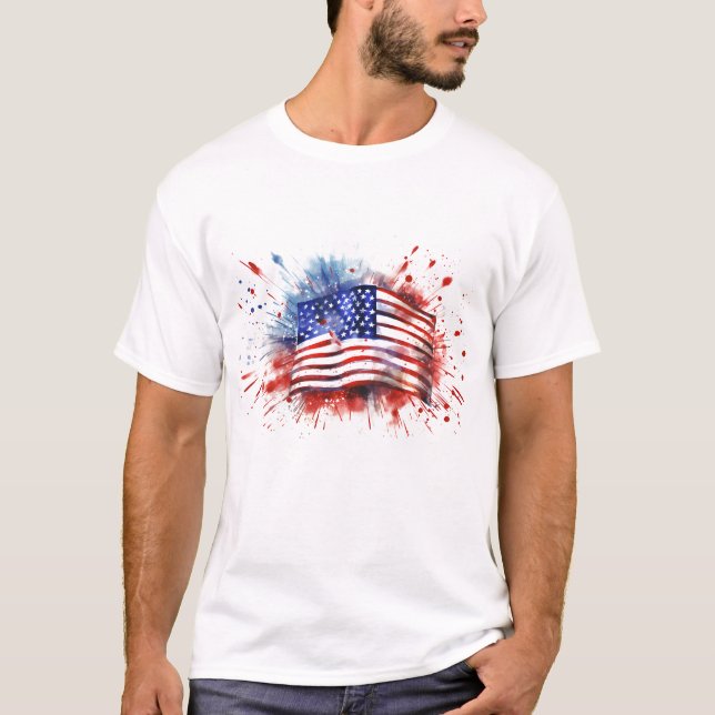 Men's Patriotic T-Shirt (Front)