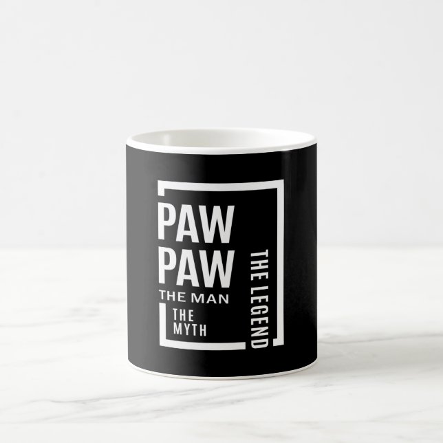 Mens Pawpaw The Man The Myth The Legend Gift Coffee Mug (Center)