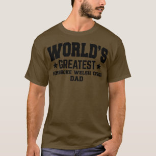 Mens Pembroke Welsh Corgi Dog Dad Funny1160 T-Shirt