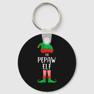 Mens Pepaw Elf Christmas Party Matching Family Gro Key Ring