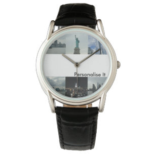 Mens Personalise It New York Custom Photo Watch