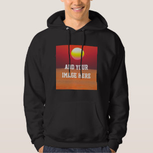 Mens Personalised Add Photo Logo Template Funny Hoodie