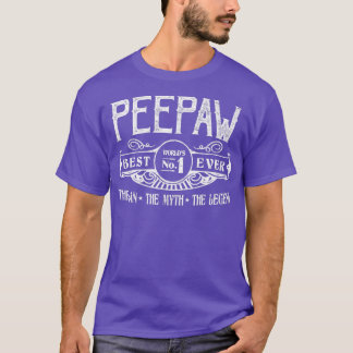 Mens Personalised Peepaw Best No  T-Shirt