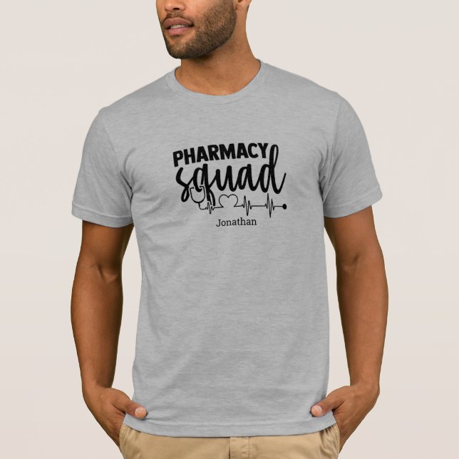 Men's Personalised Pharmacy Squad T-Shirt (Front)