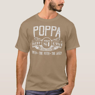 Mens Personalised Poppa Best No T-Shirt
