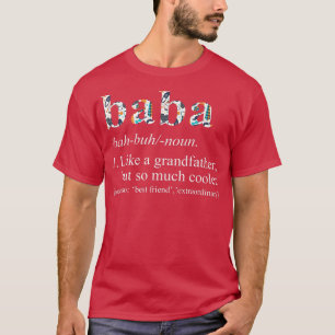 Mens Personalised Tie Die Cool Baba Like a Grandfa T-Shirt