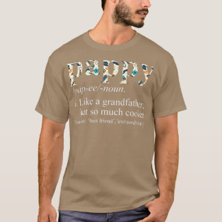 Mens Personalised Tie Die Cool Pappy Like a Grandf T-Shirt