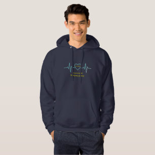 Men's Personalized Heartbeat Anniversary Hoodie -