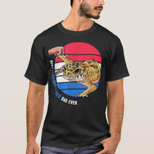Mens Pet Leopard Gecko Gift Best Leopard Gecko Dad T-Shirt