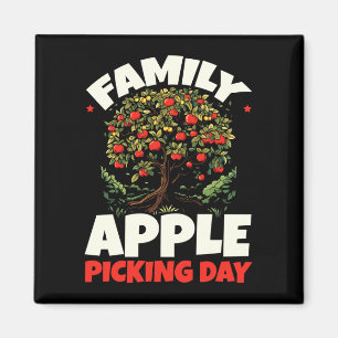 Mens picking tree fruit lover farmer performance  magnet