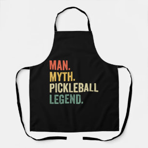 Mens Pickleball Funny Man Myth Legend Father's Day Apron