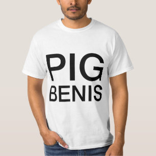 Mens PIG BENIS  T-Shirt