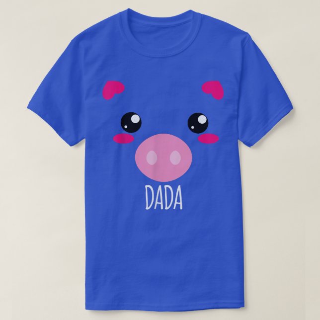 Mens Pig Face Kawaii Halloween Costume For Dada Fu T-Shirt (Design Front)