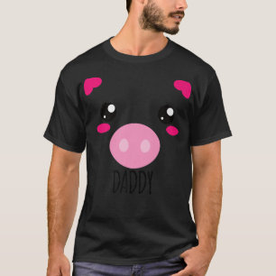 Mens Pig Face Kawaii Halloween Costume For Daddy F T-Shirt
