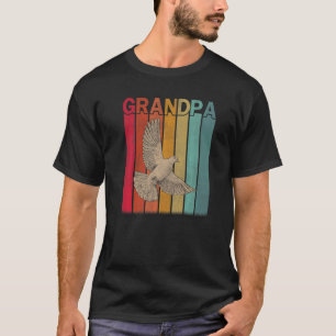 Mens Pigeon Retro Style Vintage Grandpa Graphic Fa T-Shirt