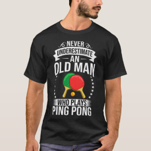 Mens Ping Pong Table Tennis Player Balls Paddle Ga T-Shirt