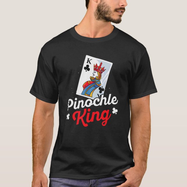 Mens Pinochle    PlayerPinochle King His And Hers  T-Shirt (Front)