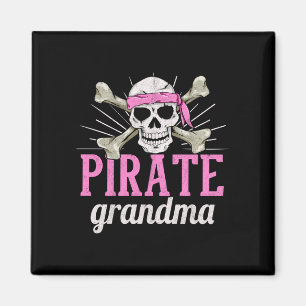 Mens pirate grandma caribbean sea thief magnet