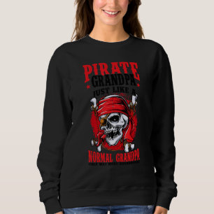 Mens Pirate Grandpa Jolly Roger Freebooter 1 Sweatshirt