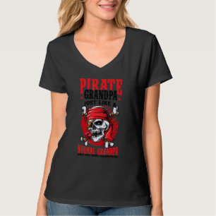 Mens Pirate Grandpa Jolly Roger Freebooter 1 T-Shirt