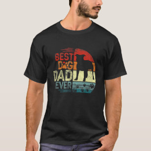 Mens Pitbull Vintage Dog Dad Cool Fathers Day Retr T-Shirt