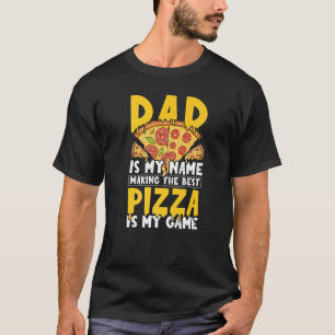 Mens Pizzeria Professional Pizza Baker Dad - Pizza T-Shirt