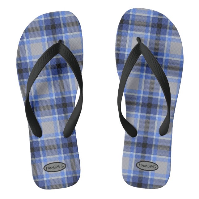 Men's Plaid Flip-flops HAMbWG Kid's Flip Flops (Footbed)