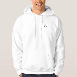Mens plain white hoody