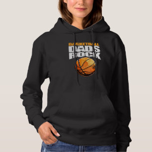Mens Play Strong Basketball Dads Rock Hoodie