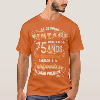 Mens Playera Cumpleanos 75 75th Birthday gift for  T-Shirt