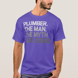 Mens Plumber Gift The Man Myth Legend Premium T-Shirt
