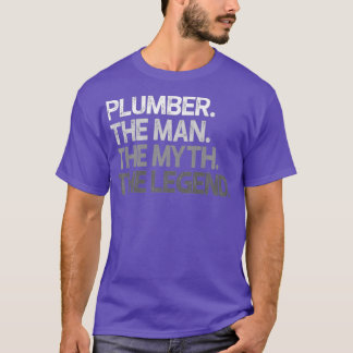 Mens Plumber Gift The Man Myth Legend Premium T-Shirt