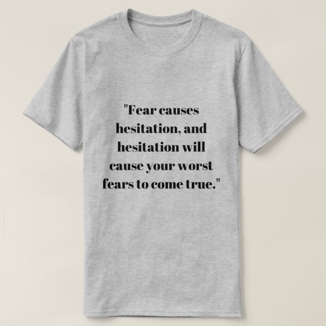 Men's Point Break Fear Causes Hesitation T-Shirt (Design Front)